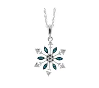 Caribbean Diamond Snowflake Pendant