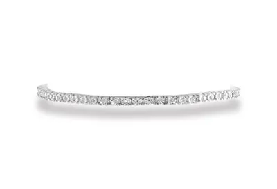 Sterling Silver Diamond Bracelet