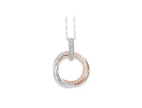 Triple Circle Cubic Zirconia Pendant