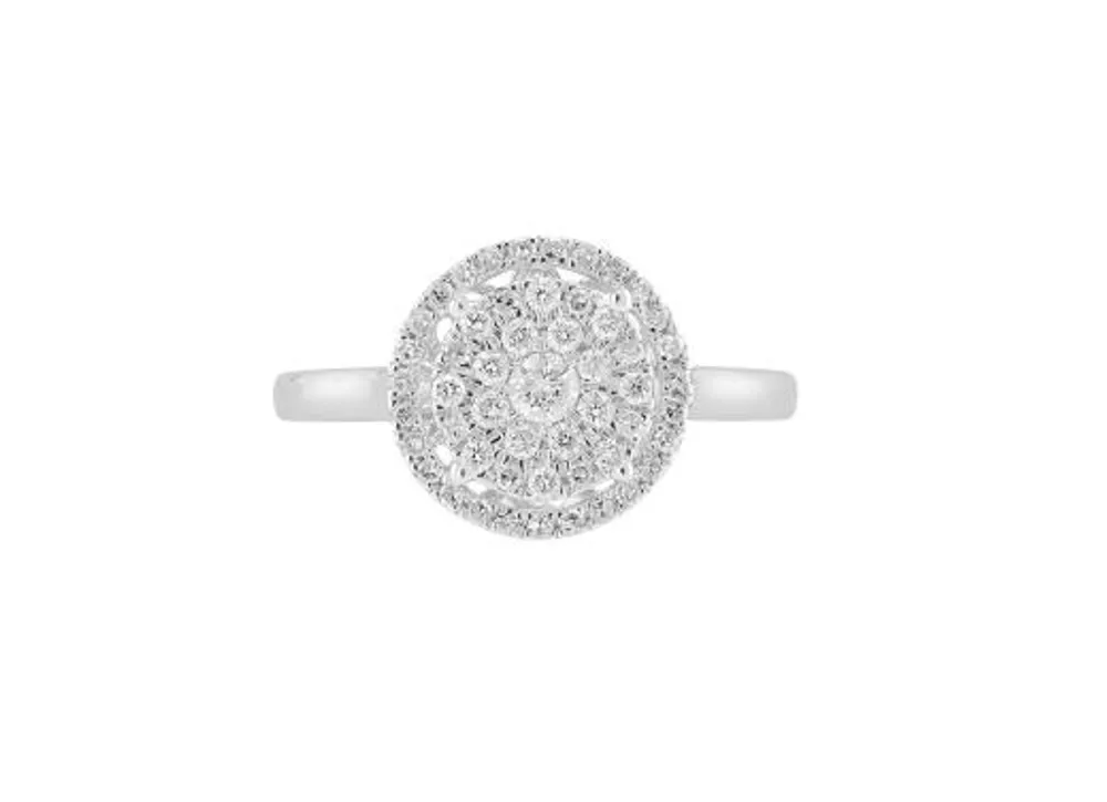 White Gold 0.50CTW Diamond Fashion Ring