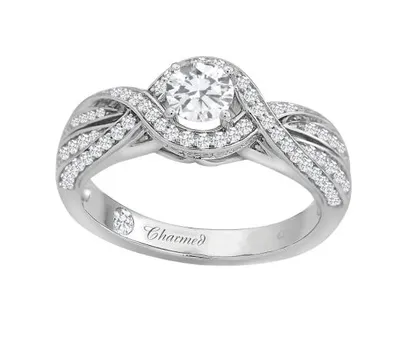 Charmed By Richard Calder 0.95CTW Diamond Engagement Ring