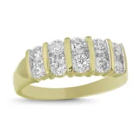 14K Yellow Gold 1.00CTW Diamond Anniversary Ring