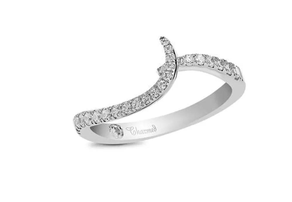 Charmed By Richard Calder 0.32CTW White Gold Wedding Band