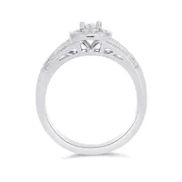 Sterling Silver Promise Ring 0.09CTW