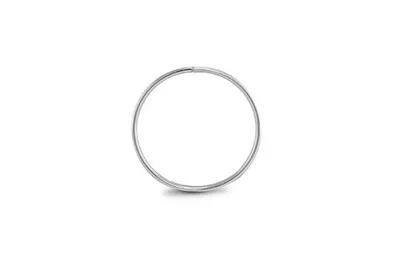 10K White Gold 15mm Sleeper Single