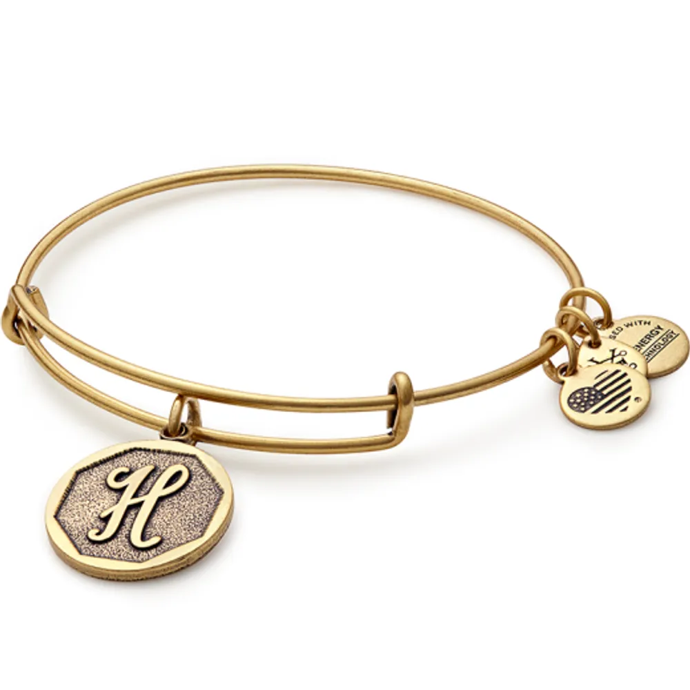 Alex and Ani Initial H Charm Bangle