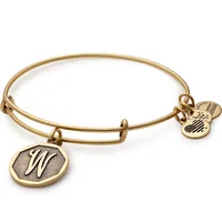 Alex and Ani Initial W Charm Bangle