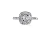 14K White Gold 1.00CTW Diamond Bridal Set