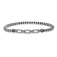 1 Row Gray Bracelet Link