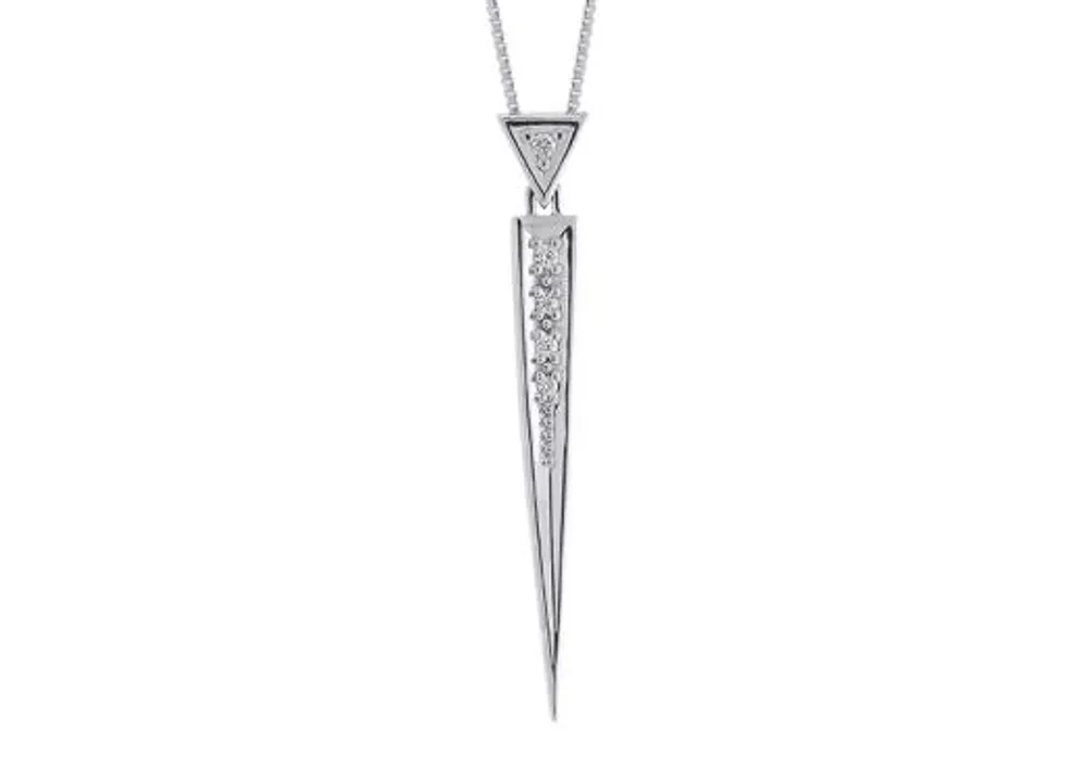 Sterling Silver Pointed Pendant