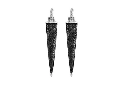 Sterling Silver Arrow Midnight Earrings