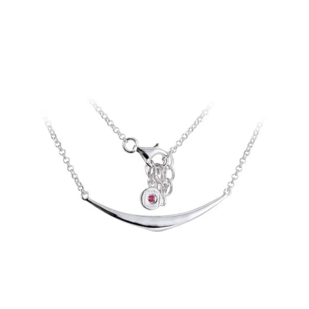 Elle Sterling Silver Rhodium Plated Necklace