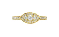 14K Yellow Gold 0.46CTW Bridal Set