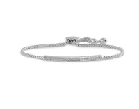 Sterling Silver Bar Adjustable Bracelet