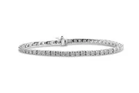 14K White Gold 3.95CTW Diamond Bracelet