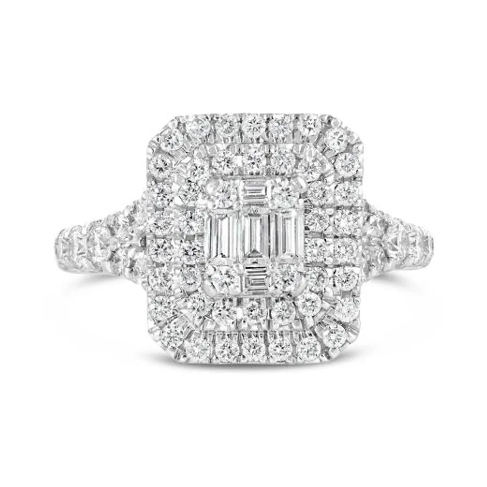 14K White Gold 1.00CTW Bridal Ring