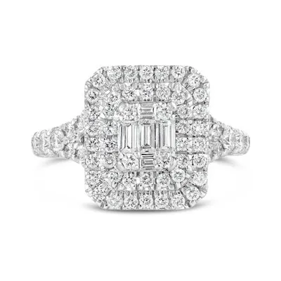 14K White Gold 1.00CTW Bridal Ring