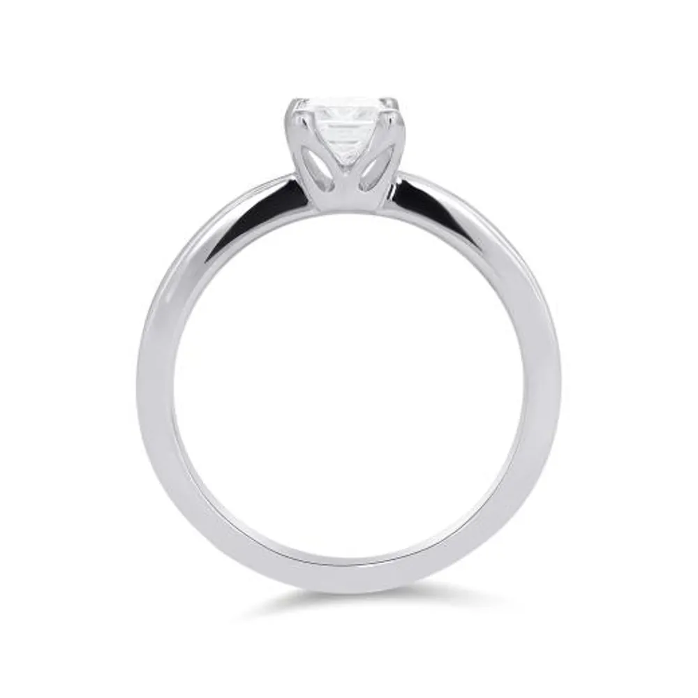 Glacier Fire 14K White Gold 0.50CT Princess Cut Solitaire Ring