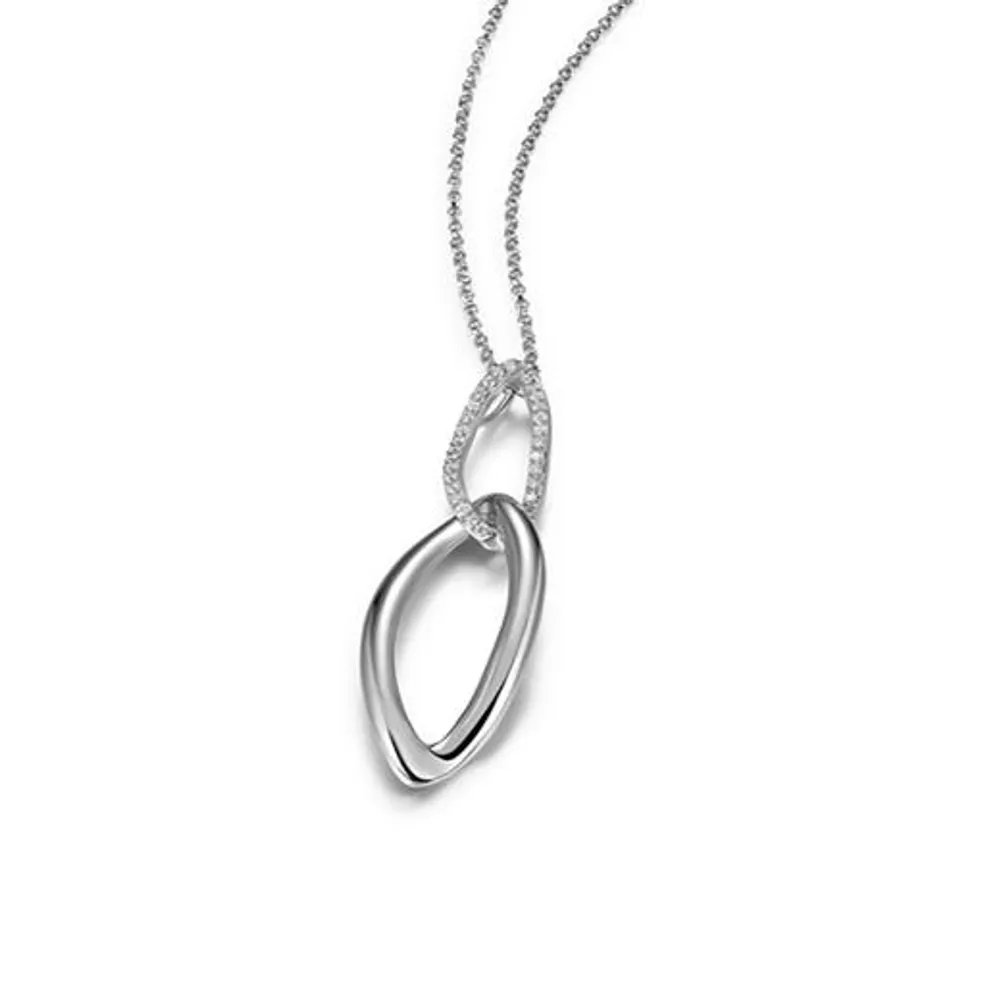 Elle Sterling Silver Cubic Zirconia Necklace