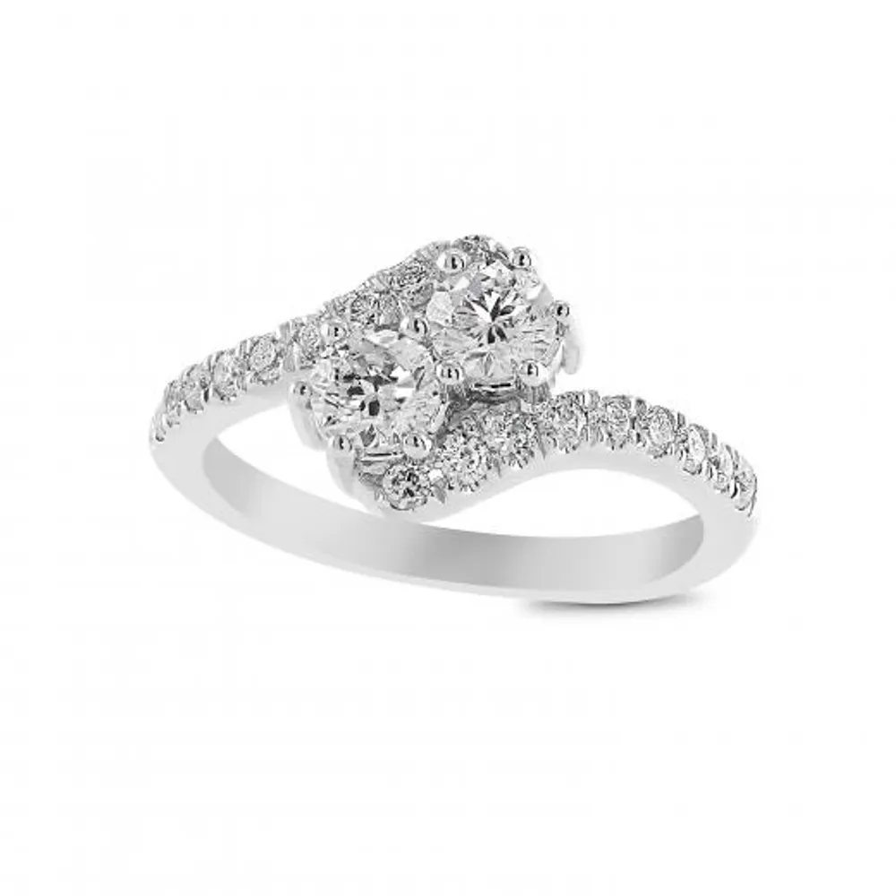 14K White Gold 1.00CTW Everlove Ring