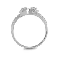 10K White Gold 0.58CTW Everlove Ring