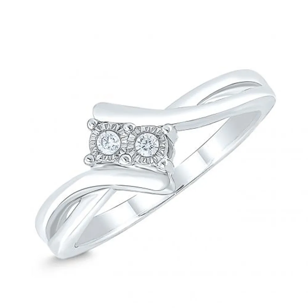 Sterling Silver 0.04CTW Everlove Ring