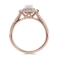 14K Rose and White Gold 0.81CTW Diamond Bridal Ring