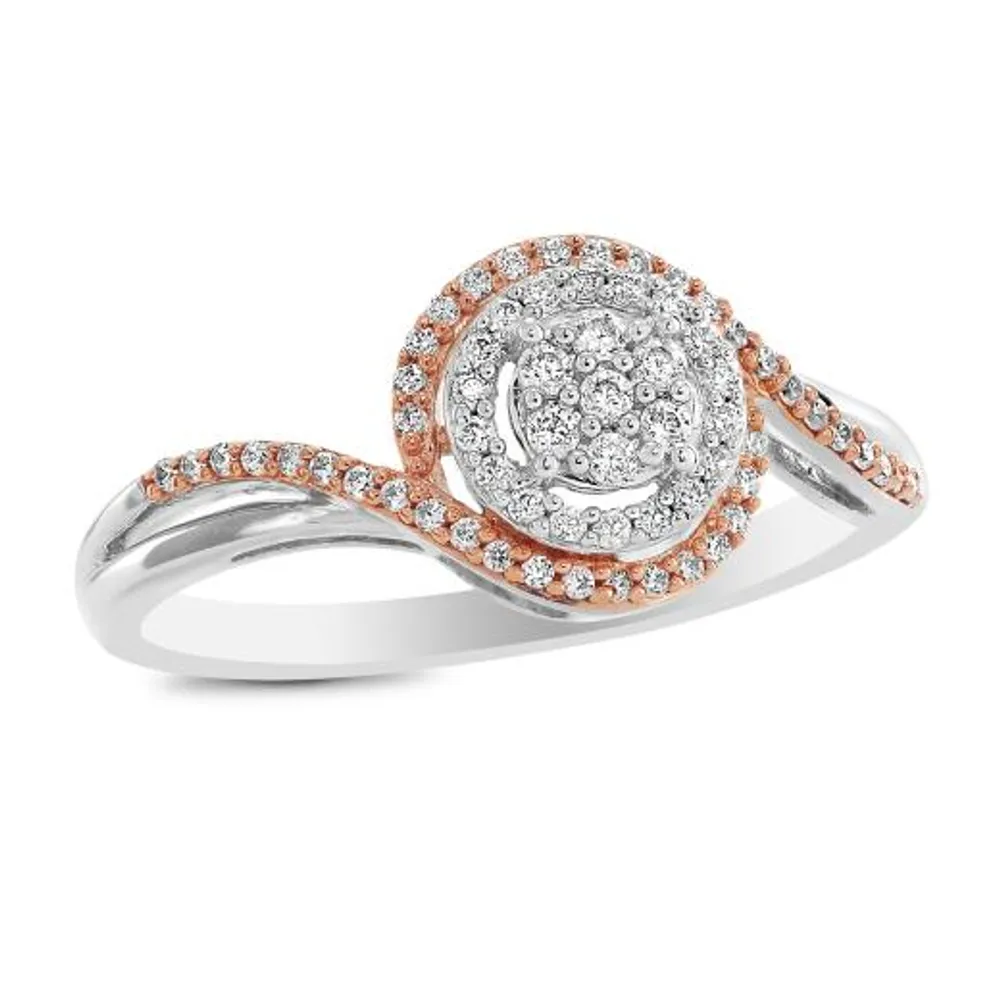 Rose Gold 0.22CTW Fashion Ring