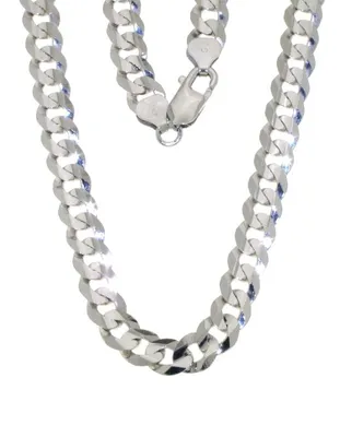 Sterling Silver 20" 8mm Concave Curb Chain