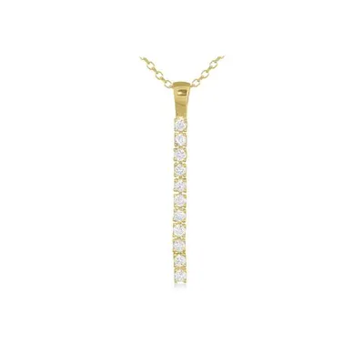 Line of Love 0.19CTW Diamond Pendant