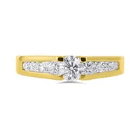 Glacier Fire Canadian Diamond 14K Yellow Gold 0.74CTW Bridal Ring