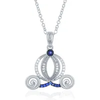 Enchanted Disney Cinderella Carriage 0.10CTW Pendant