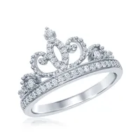 Majestic Princess 0.20CTW Diamond Tiara Ring