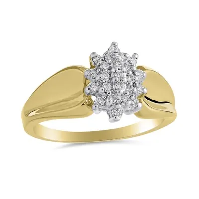 10K Yellow Gold 0.20CTW Fashion Ring