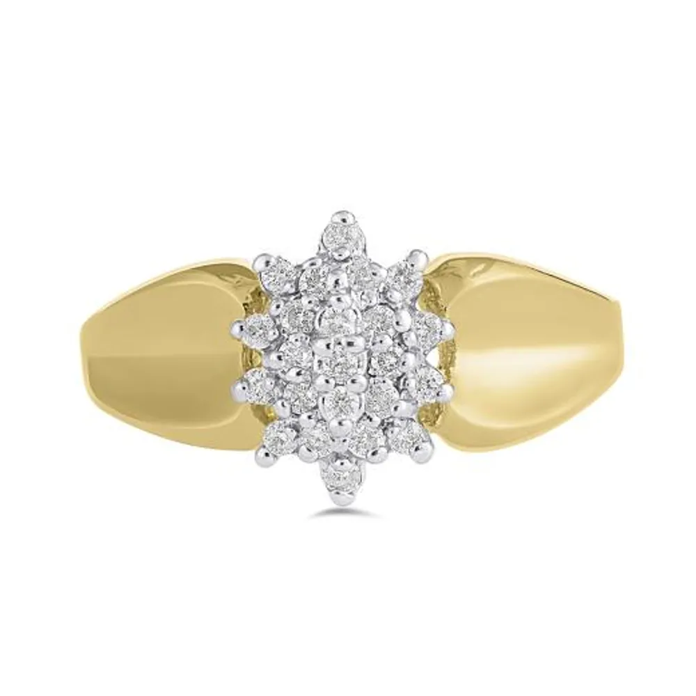 10K Yellow Gold 0.20CTW Fashion Ring