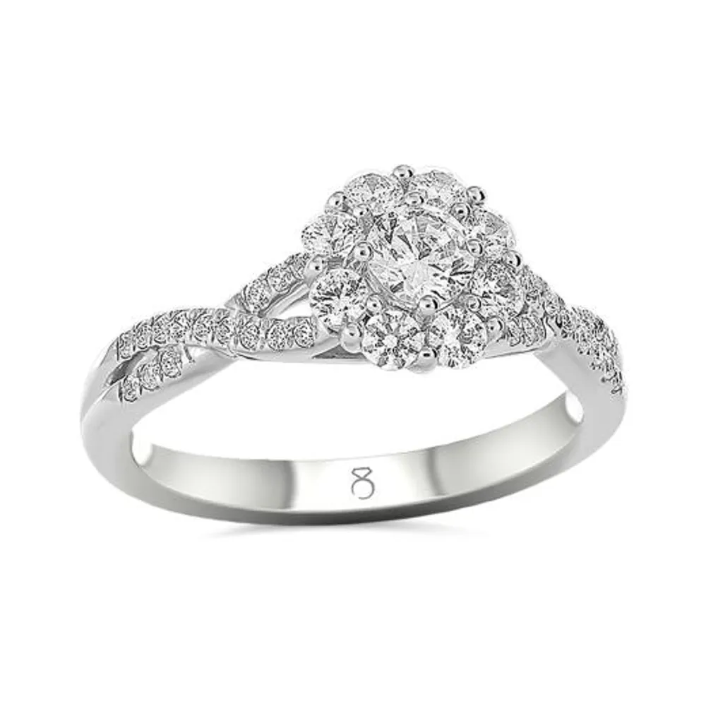 My Diamond Story 14K White Gold 0.75CTW Bridal Ring