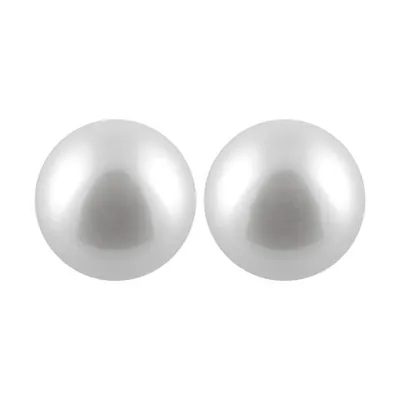 Large Pearl Stud Earrings