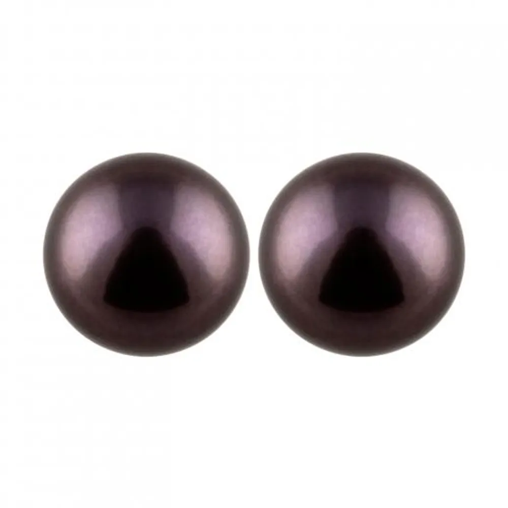 Large Pearl Stud Earrings