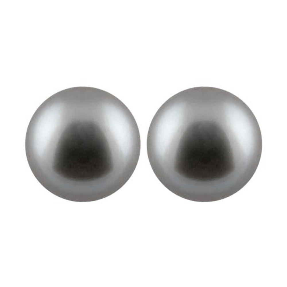Large Pearl Stud Earrings