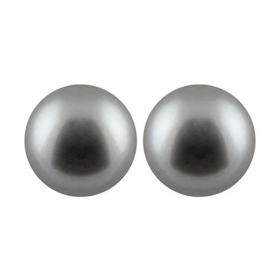 Large Pearl Stud Earrings