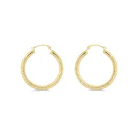 14K Yellow Gold Hoop Earrings