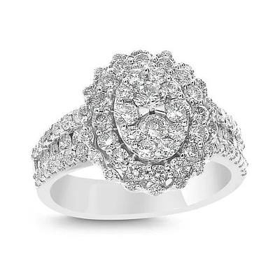 14K White Gold 1.75CTW Bridal Ring