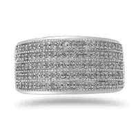 Sterling Silver 0.45CTW Diamond Fashion Ring