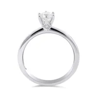 Charmed By Richard Calder 14K White Gold 0.51CT Solitaire Engagement Ring