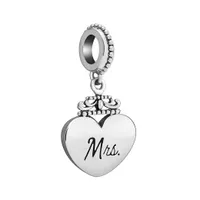 Chamilia Sterling Silver "Mrs" Heart