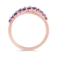 10K Rose Gold Amethyst Ring