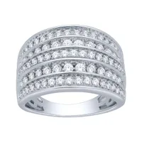 10K White Gold 1.00CTW Diamond Band