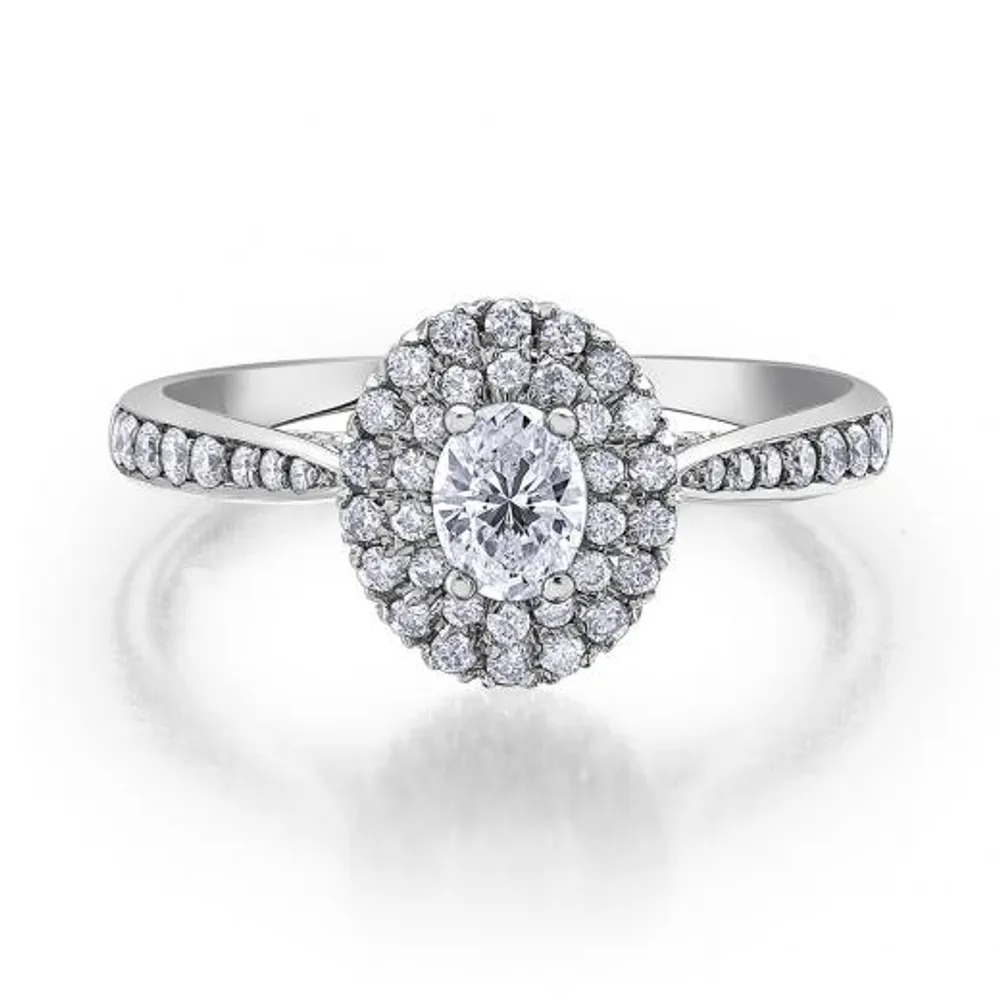 Glacier Fire 14K White Gold 0.71CTW Canadian Diamond Engagement Ring