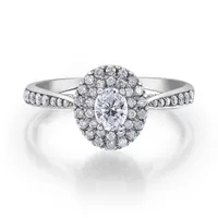 Glacier Fire 14K White Gold 0.71CTW Canadian Diamond Engagement Ring