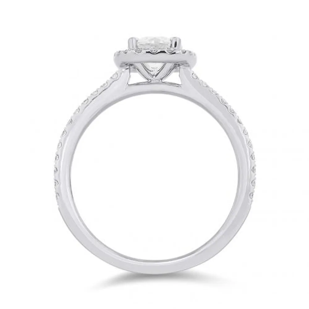 Glacier Fire 14K White Gold 1.00CTW Bridal Ring